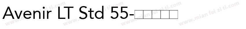 Avenir LT Std 55字体转换